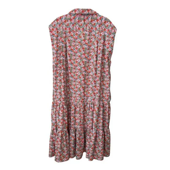 NATURAL LIFE Floral Sleeveless Maxi Dress in Pink and Cream - Picture 3 of 8